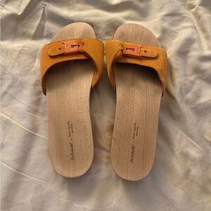 Dr. Scholl's Women's Orange Strap Clogs